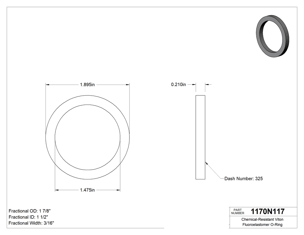 Technical drawing - 1170N117